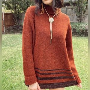 Vintage Jones New York Fall Western Turtleneck Sweater Deadstock NWT Size Large